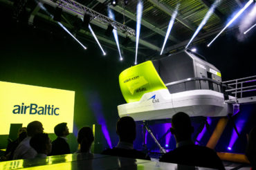 Der neue Flugsimulator Airbus A220 von airBaltic - Copyright airBaltic