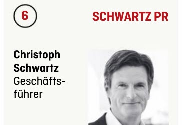 Schwartz PR unter den 10 besten Agentur-Arbeitgebern in Deutschland