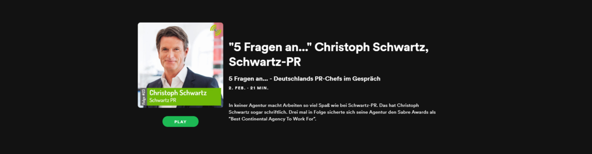 5 Fragen an Christoph Schwartz_Spotify