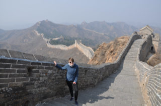 Julia auf der Chinesischen Mauer