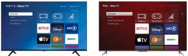 Roku TV auf Metz blue und TCL TV-Modellen