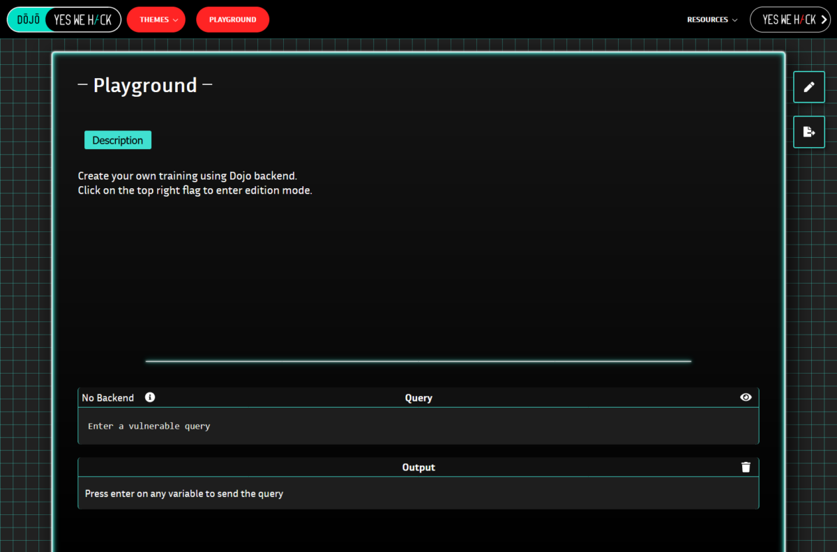 Screenshot YesWeHack Lernplattform Dojo (Copyright YesWeHack)